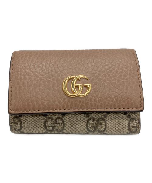 GUCCI（グッチ）GUCCI (グッチ) 6連キーケース GGマーモント ブラウンの古着・服飾アイテム