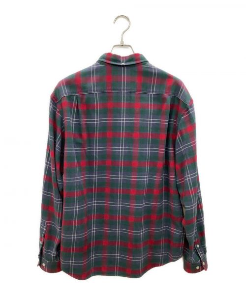 SUPREME（シュプリーム）Supreme (シュプリーム) Plaid Flannel Shirt 24SS レッド×ネイビー×グリーン サイズ:Ⅿの古着・服飾アイテム