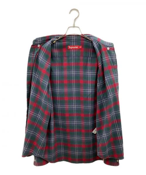 SUPREME（シュプリーム）Supreme (シュプリーム) Plaid Flannel Shirt 24SS レッド×ネイビー×グリーン サイズ:Ⅿの古着・服飾アイテム