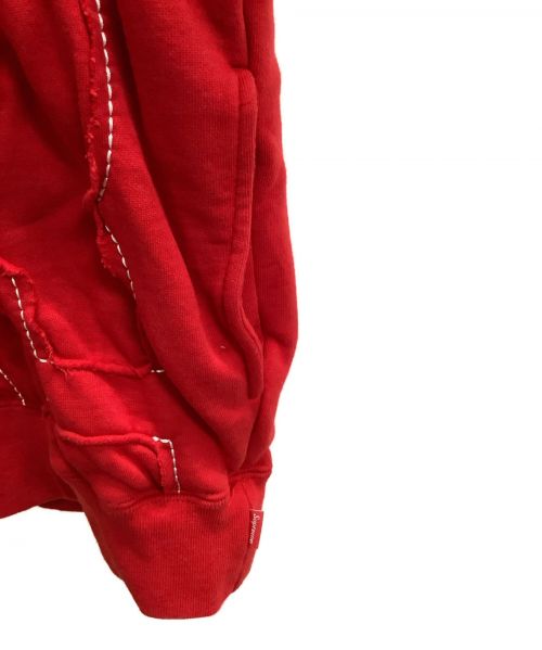 SUPREME（シュプリーム）Supreme (シュプリーム) Cutout Letters Hooded Sweatshirt レッド サイズ:Sの古着・服飾アイテム
