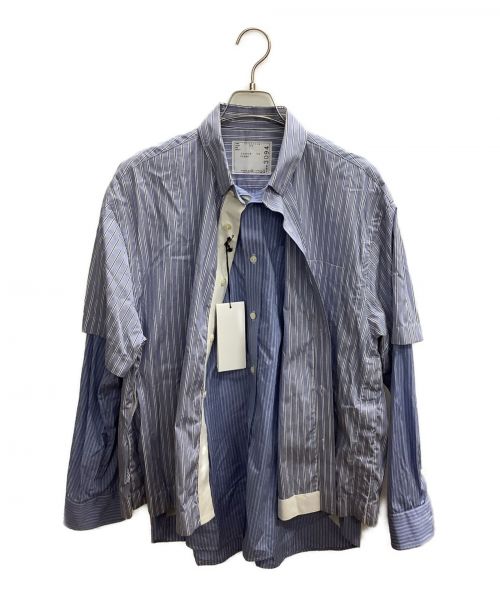 sacai（サカイ）sacai (サカイ) Cotton Poplin L/S Shirt ブルー サイズ:1の古着・服飾アイテム