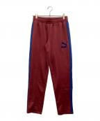 PUMAプーマ）の古着「センタープレストラックパンツ」｜ボルドー