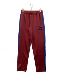 PUMA（プーマ）の古着「センタープレストラックパンツ」｜ボルドー