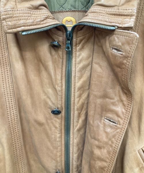 Etienne Aigner's（エティエンヌアイグナ）Etienne Aigner's (エティエンヌアイグナ) レザージャケット ブラウン サイズ:38の古着・服飾アイテム