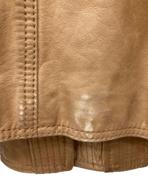 Etienne Aigner's（エティエンヌアイグナ）Etienne Aigner's (エティエンヌアイグナ) レザージャケット ブラウン サイズ:38の古着・服飾アイテム