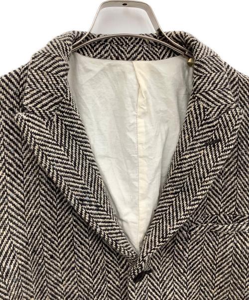 JELADO（ジェラード）JELADO (ジェラード) COPANO (コパーノ) テーラードジャケット ブラック×ベージュ サイズ:Mの古着・服飾アイテム