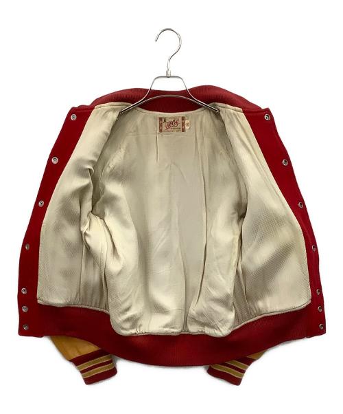McCOY SPORTSWEAR（マッコイ スポーツウエア）McCOY SPORTSWEAR (マッコイ スポーツウエア) スタジャン レッド×イエロー サイズ:S(34)の古着・服飾アイテム