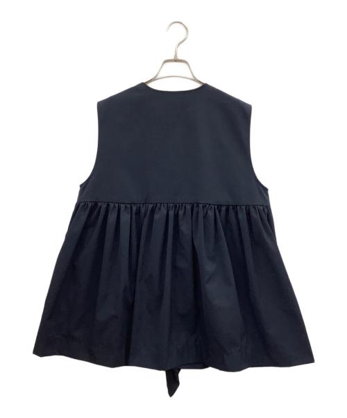 YORI（ヨリ）YORI (ヨリ) ダブルフリルジレ ネイビー サイズ:38の古着・服飾アイテム
