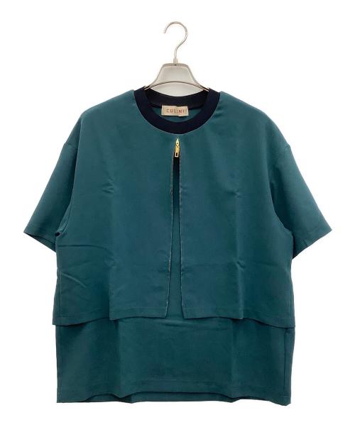 CULLNI（クルニ）CULLNI (クルニ) センターファスナーレイヤープルオーバー スカイブルー サイズ:2の古着・服飾アイテム