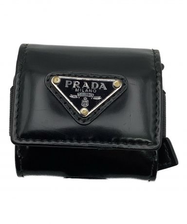 ★PRADA★Air Podsケース★未使用に近い 中古・古着通販】PRADA (プラダ) Air Pods Proケース ブラック サイズ