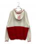 SUPREME (シュプリーム) ニットパーカー ホワイト×レッド サイズ:L：14000円