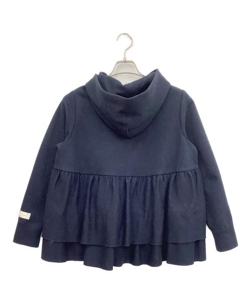 YORI（ヨリ）YORI (ヨリ) ティアードフリルジップパーカー ネイビー サイズ:Fの古着・服飾アイテム