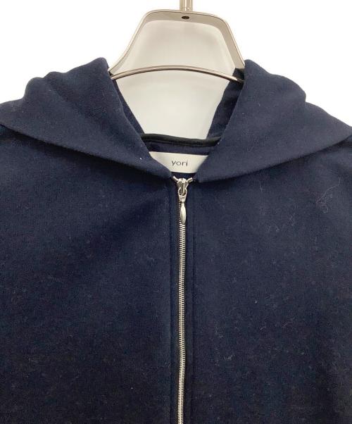 YORI（ヨリ）YORI (ヨリ) ティアードフリルジップパーカー ネイビー サイズ:Fの古着・服飾アイテム