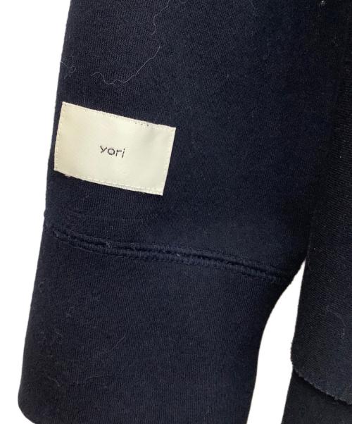 YORI（ヨリ）YORI (ヨリ) ティアードフリルジップパーカー ネイビー サイズ:Fの古着・服飾アイテム