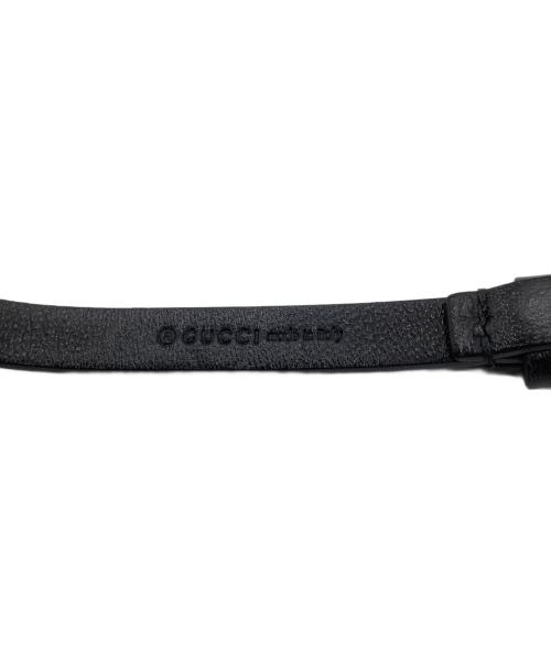 GUCCI（グッチ）GUCCI (グッチ) ロゴチョーカー ブラック×ゴールド サイズ:−の古着・服飾アイテム