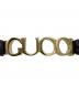 中古・古着 GUCCI (グッチ) ロゴチョーカー ブラック×ゴールド サイズ:−：25000円