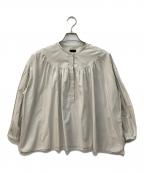オオカミとフクロウオオカミトフクロウ）の古着「長袖ブラウス」｜ライトグレー