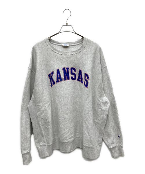 Champion REVERSE WEAVE（チャンピオン リバース ウィーブ）Champion REVERSE WEAVE (チャンピオン リバース ウィーブ) カレッジロゴスウェット グレー サイズ:3XLの古着・服飾アイテム