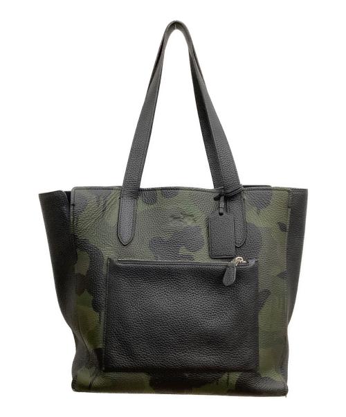 COACH（コーチ）COACH (コーチ) トートバッグ ブラック×グリーン サイズ:−の古着・服飾アイテム