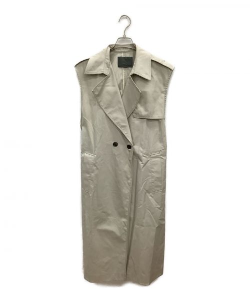 uncrave（アンクレイヴ3.）uncrave (アンクレイヴ) ロングジレ ライトベージュ サイズ:1の古着・服飾アイテム