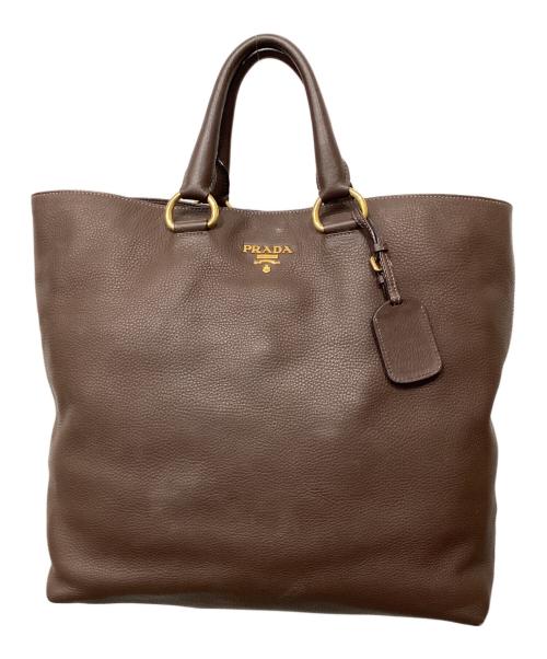 PRADA（プラダ）PRADA (プラダ) トートバッグ ブラウンの古着・服飾アイテム