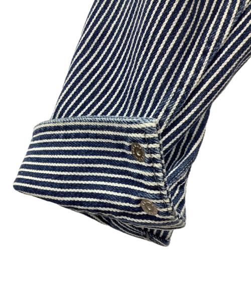 IRON HEART（アイアンハート）IRON HEART (アイアンハート) 12ozヘビーヒッコリーウェスタンシャツ ネイビー サイズ:Mの古着・服飾アイテム