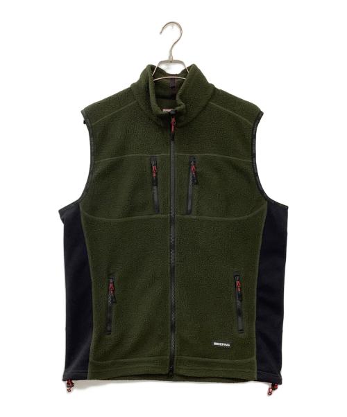 BRIEFING（ブリーフィング）BRIEFING (ブリーフィング) フリースベスト グリーン サイズ:-の古着・服飾アイテム