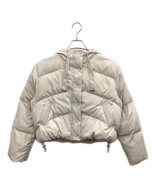 JILL BY JILLSTUART（ジル バイ ジルスチュアート）JILL BY JILLSTUART (ジル バイ ジルスチュアート) ドローストリングショートダウン ベージュ サイズ:Sの古着・服飾アイテム