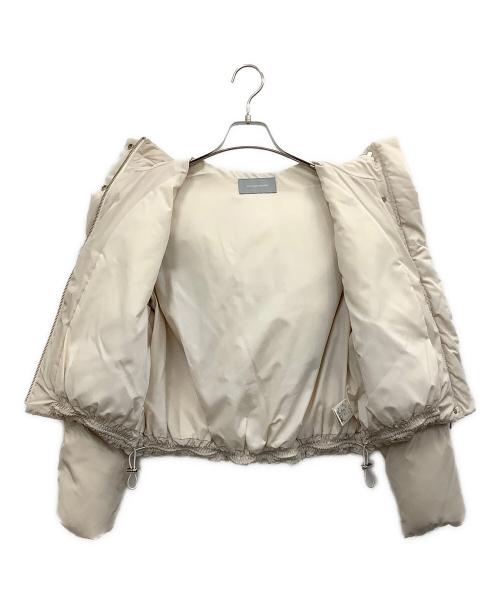 JILL BY JILLSTUART（ジル バイ ジルスチュアート）JILL BY JILLSTUART (ジル バイ ジルスチュアート) ドローストリングショートダウン ベージュ サイズ:Sの古着・服飾アイテム