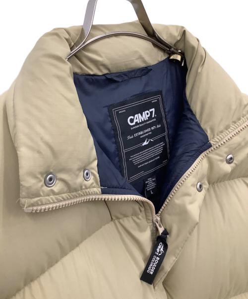 CAMP 7（キャンプ７）CAMP 7 (キャンプ７) ダウンジャケット ベージュ サイズ:Lの古着・服飾アイテム