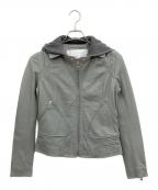DOMAドマ）の古着「ライダースジャケット」｜グレー