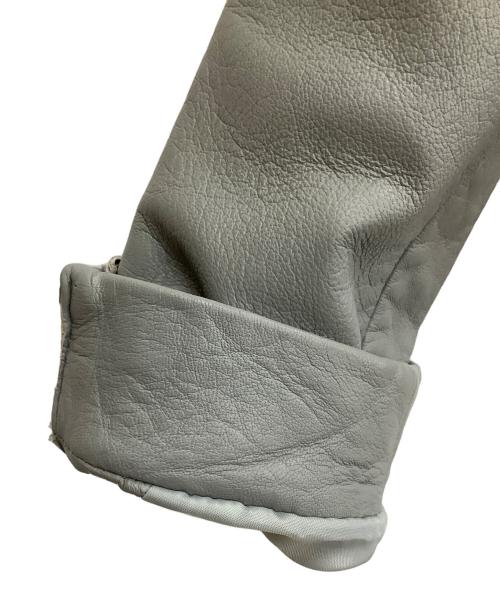 DOMA（ドマ）DOMA (ドマ) ライダースジャケット グレー サイズ:XSの古着・服飾アイテム