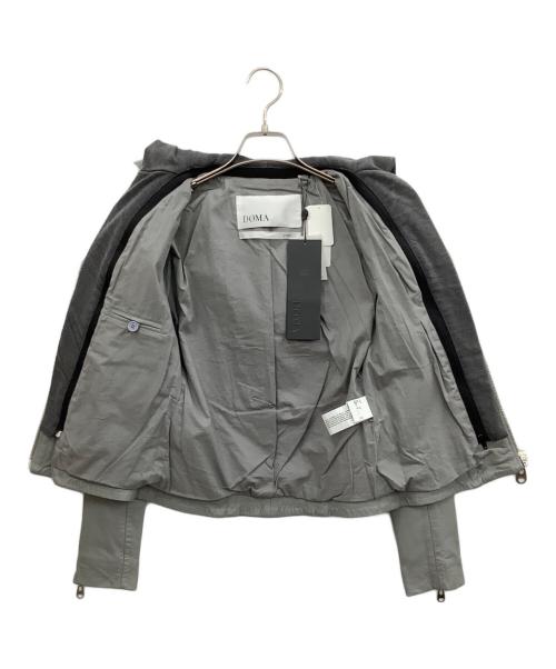 DOMA（ドマ）DOMA (ドマ) ライダースジャケット グレー サイズ:XSの古着・服飾アイテム
