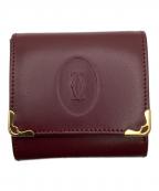 Cartierカルティエ）の古着「コインケース」｜ワインレッド