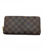 LOUIS VUITTONルイ ヴィトン）の古着「ジッピーウォッレット/エベヌ マロン」｜ブラウン
