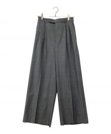FRAMeWORK（フレームワーク）の古着「ウォッシャブルTWタックワイドパンツ」｜グレー