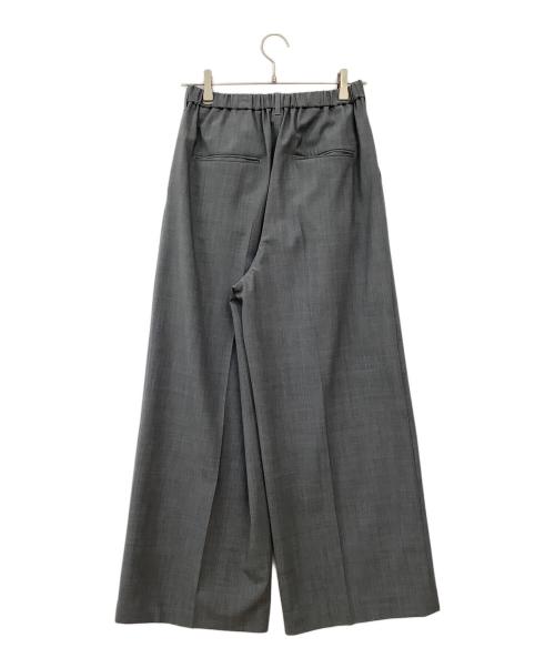 FRAMeWORK（フレームワーク）FRAMeWORK (フレームワーク) ウォッシャブルTWタックワイドパンツ グレー サイズ:40の古着・服飾アイテム