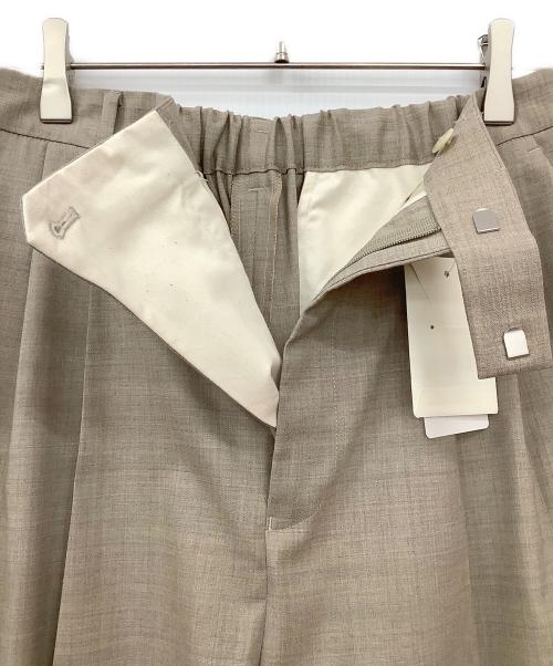 FRAMeWORK（フレームワーク）FRAMeWORK (フレームワーク) ウォッシャブルトロタックワイドパンツ ベージュ サイズ:40の古着・服飾アイテム