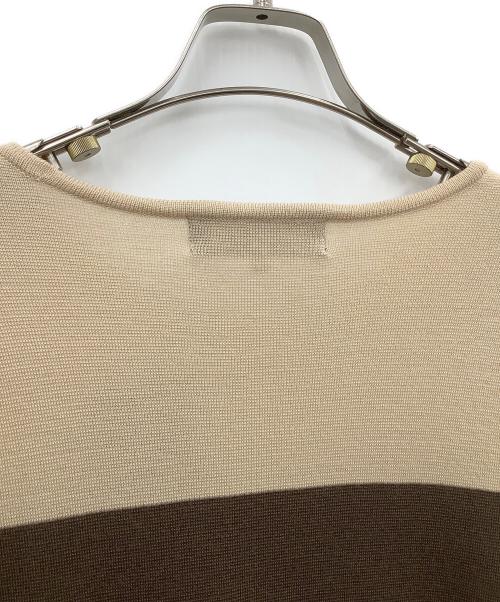 M'S GRACY（エムズグレイシー）M'S GRACY (エムズグレイシー) ワンピース ベージュ×ブラウン サイズ:40の古着・服飾アイテム