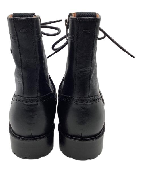 MARGARET HOWELL idea（マーガレット ハウエル アイディア）MARGARET HOWELL idea (マーガレット ハウエル アイディア) ウィングチップブーツ ブラック サイズ:23 1/2の古着・服飾アイテム