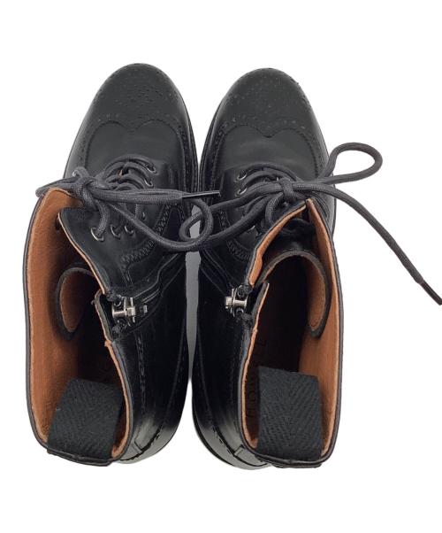 MARGARET HOWELL idea（マーガレット ハウエル アイディア）MARGARET HOWELL idea (マーガレット ハウエル アイディア) ウィングチップブーツ ブラック サイズ:23 1/2の古着・服飾アイテム