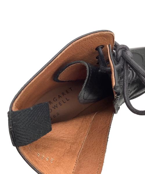 MARGARET HOWELL idea（マーガレット ハウエル アイディア）MARGARET HOWELL idea (マーガレット ハウエル アイディア) ウィングチップブーツ ブラック サイズ:23 1/2の古着・服飾アイテム