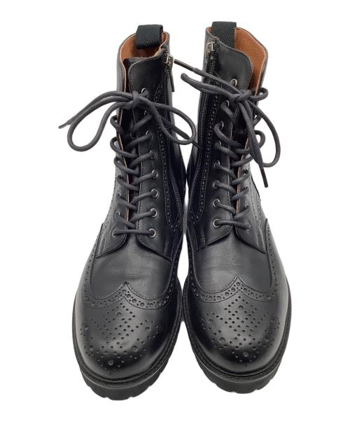 MARGARET HOWELL idea（マーガレット ハウエル アイディア）MARGARET HOWELL idea (マーガレット ハウエル アイディア) ウィングチップブーツ ブラック サイズ:23 1/2の古着・服飾アイテム