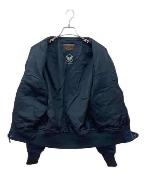 HOUSTON（ヒューストン）HOUSTON (ヒューストン) L-2Aジャケット ネイビー サイズ:38の古着・服飾アイテム