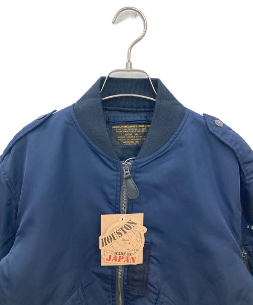 HOUSTON（ヒューストン）HOUSTON (ヒューストン) L-2Aジャケット ネイビー サイズ:38の古着・服飾アイテム
