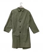 ORCIVALオーシバル）の古着「ベルテッドバルマカーンコート」｜オリーブ