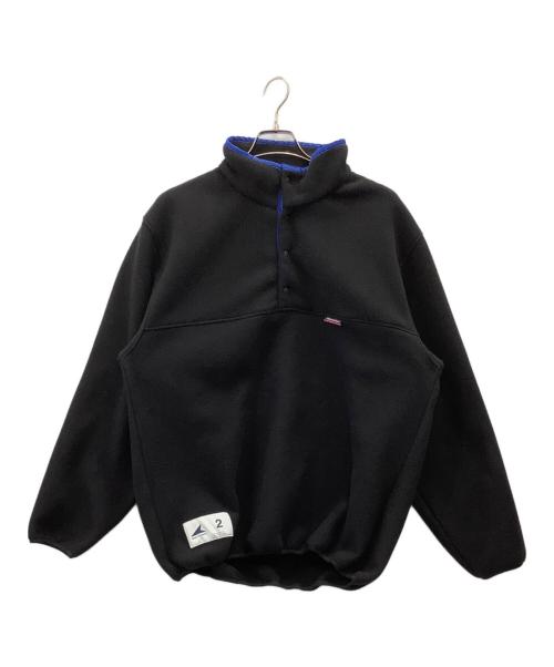 DESCENDANT（ディセンダント）DESCENDANT (ディセンダント) フリースプルオーバー ブラック×ブルー サイズ:2の古着・服飾アイテム