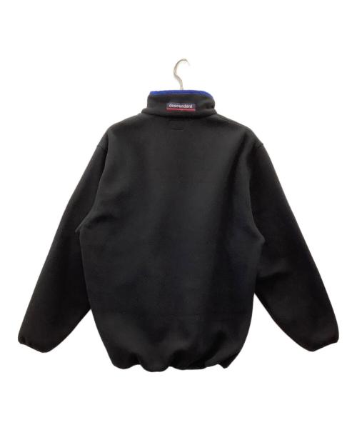 DESCENDANT（ディセンダント）DESCENDANT (ディセンダント) フリースプルオーバー ブラック×ブルー サイズ:2の古着・服飾アイテム
