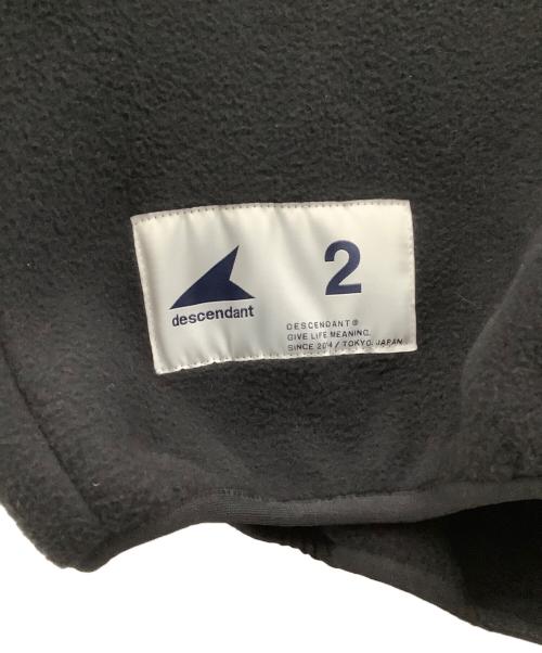 DESCENDANT（ディセンダント）DESCENDANT (ディセンダント) フリースプルオーバー ブラック×ブルー サイズ:2の古着・服飾アイテム