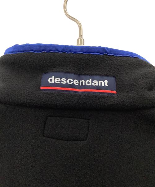 DESCENDANT（ディセンダント）DESCENDANT (ディセンダント) フリースプルオーバー ブラック×ブルー サイズ:2の古着・服飾アイテム